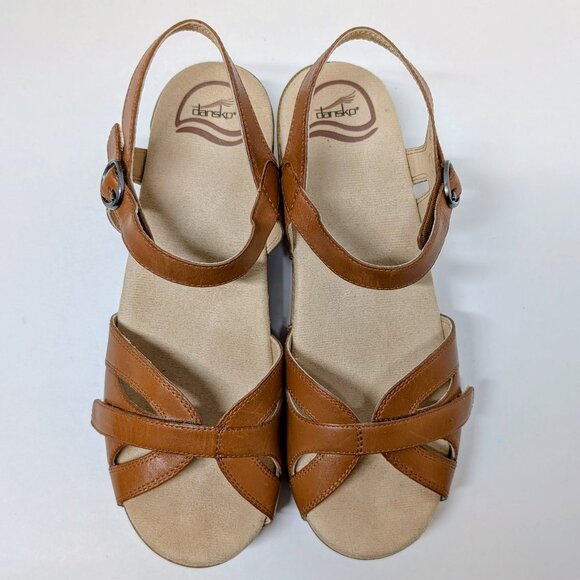 Dansko Season Camel Full Grain Sandal - Picture 4 of 16